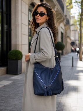 Prune Argentina Extra Large Leather Hobo Bag